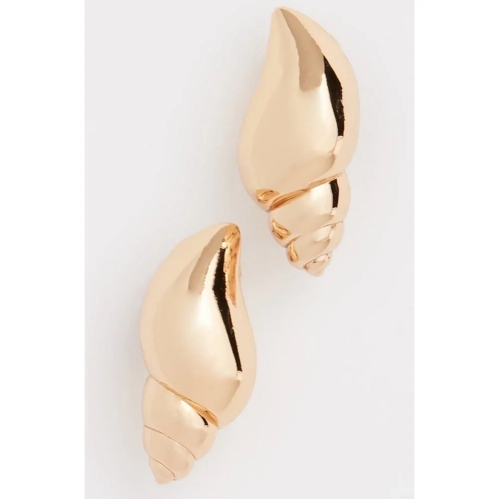 Kate Spade New York Under the Sea Gold Tulip Shell Stud Earrings